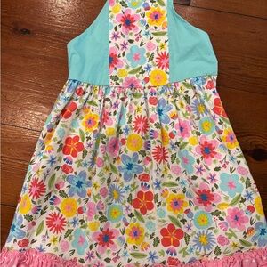 Matilda Jane Floral Kids Dress - Blue and Pink
